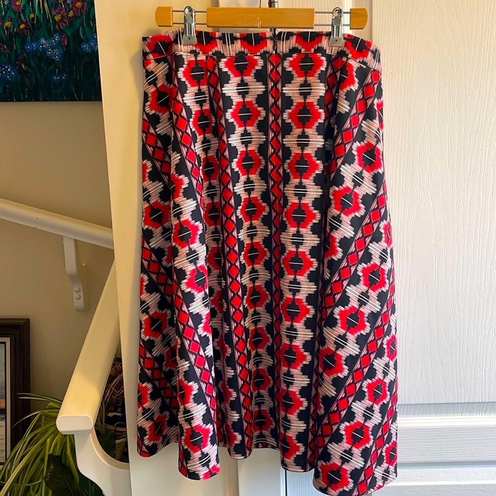 🌸Premise - zippered A-line skirt with pocket and some stretch